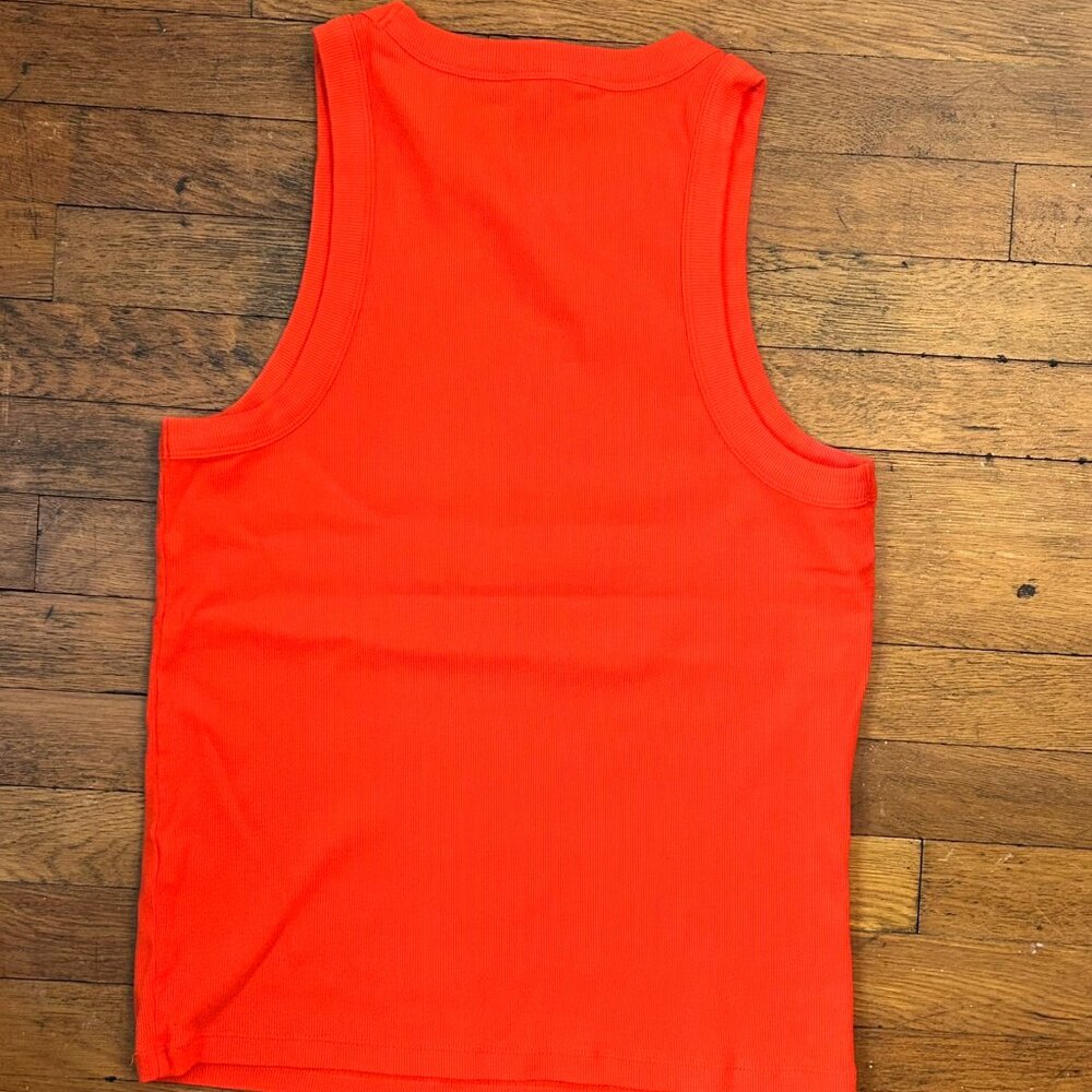 Banana Republic Factory Ribbed Racer Tank in Sunset Size XL - Picture 2 of 4